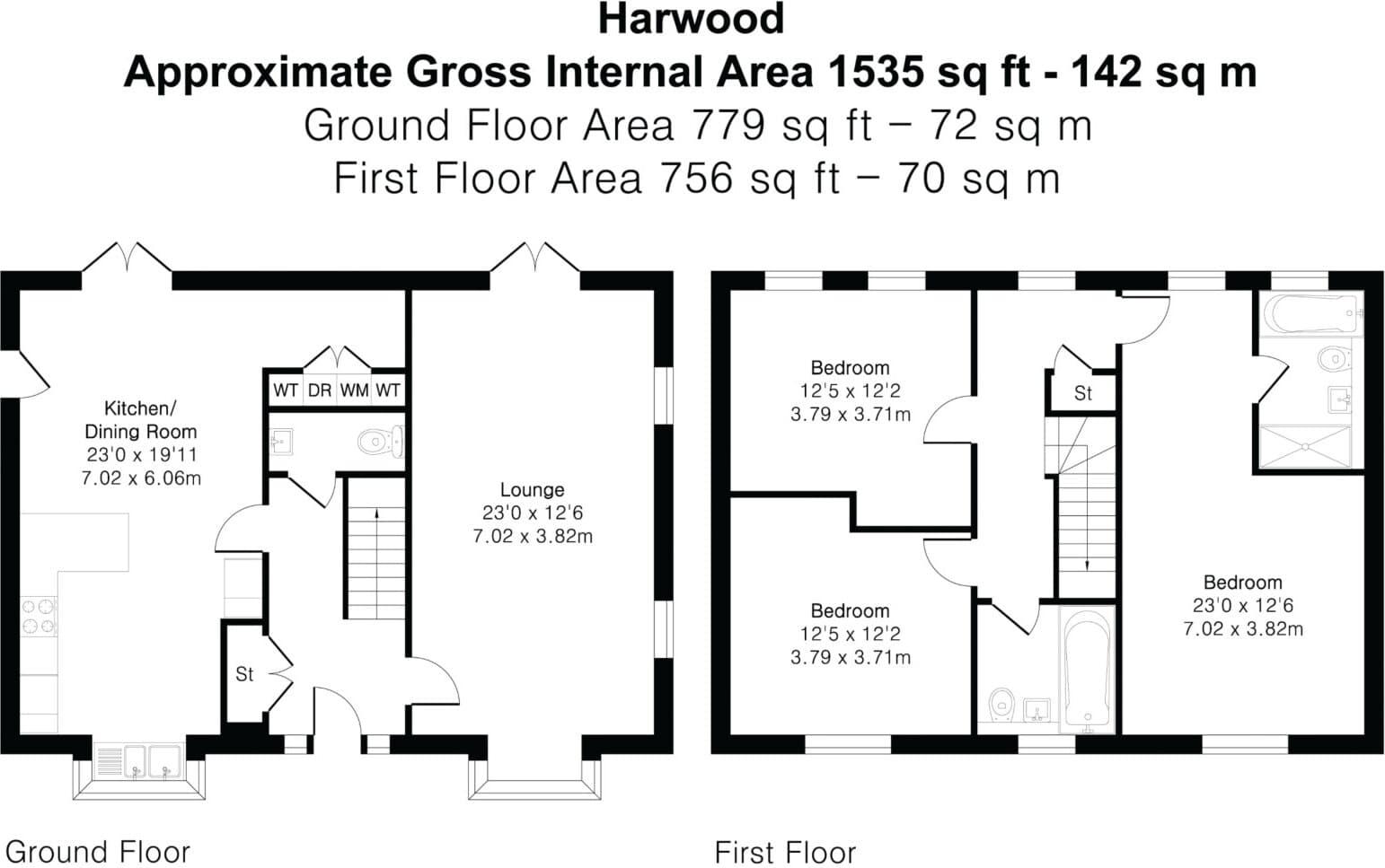 The Harwood floorplan — image 1